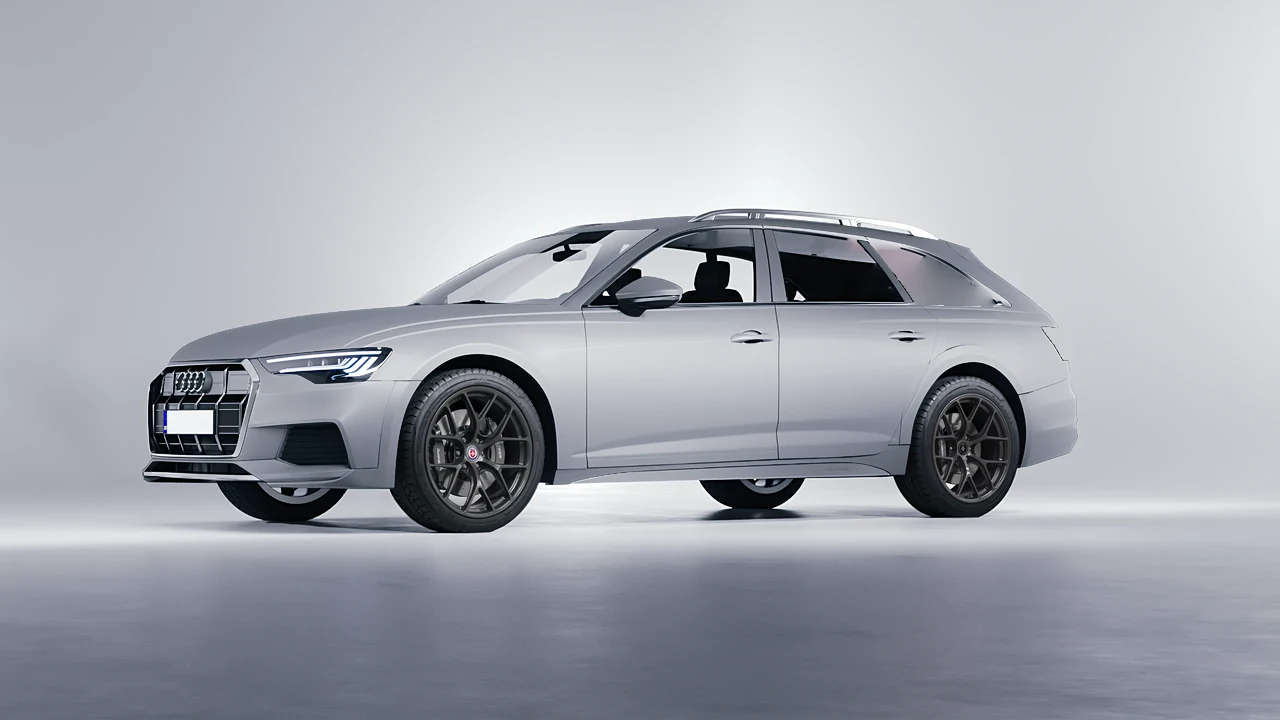 Audi A6 Allroad Quattro 2021 on HRE Performance Wheels R161-Lightweight forged wheels, front three-quarter view