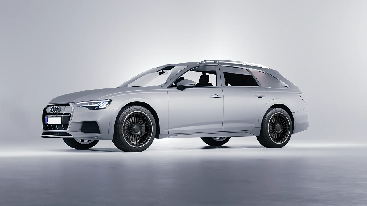 Audi A6 Allroad Quattro 2021 on RDB LA Twenty Two forged wheels, front three-quarter view