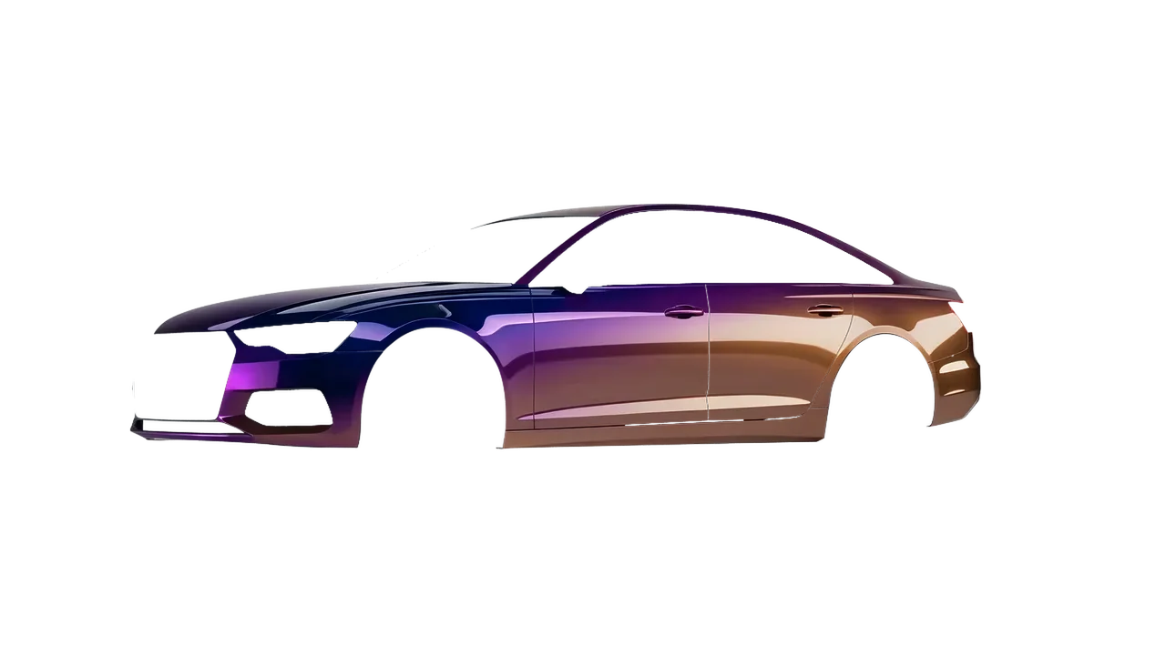 Audi A6 Limousine 2021 wrapped in Gloss Flip Deep Space (3M GP278), front three-quarter view