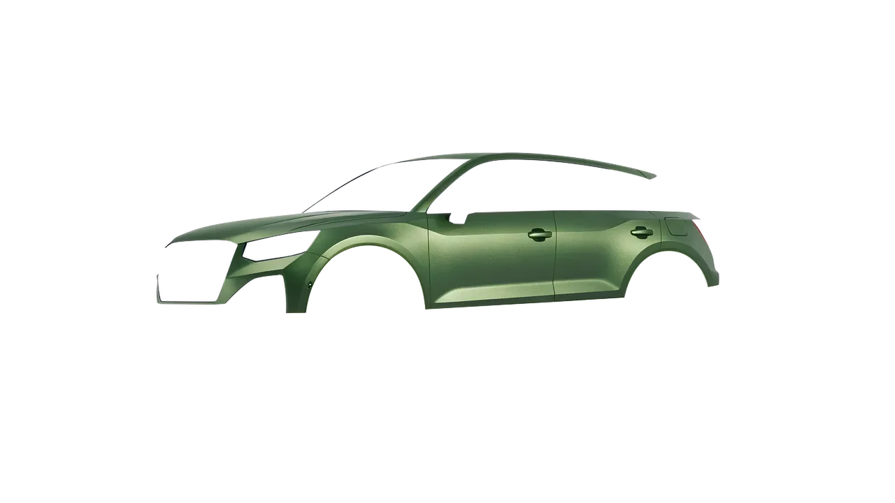 Audi Q2 2021 wrapped in Apple Green (Avery Dennison SW900-745-M), front three-quarter view