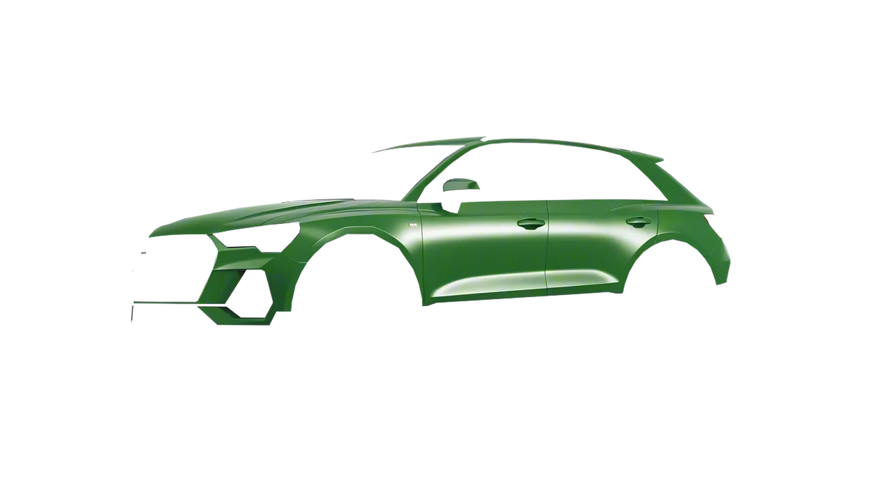 Audi Q3 2020 wrapped in Apple Green (Avery Dennison SW900-745-M), front three-quarter view