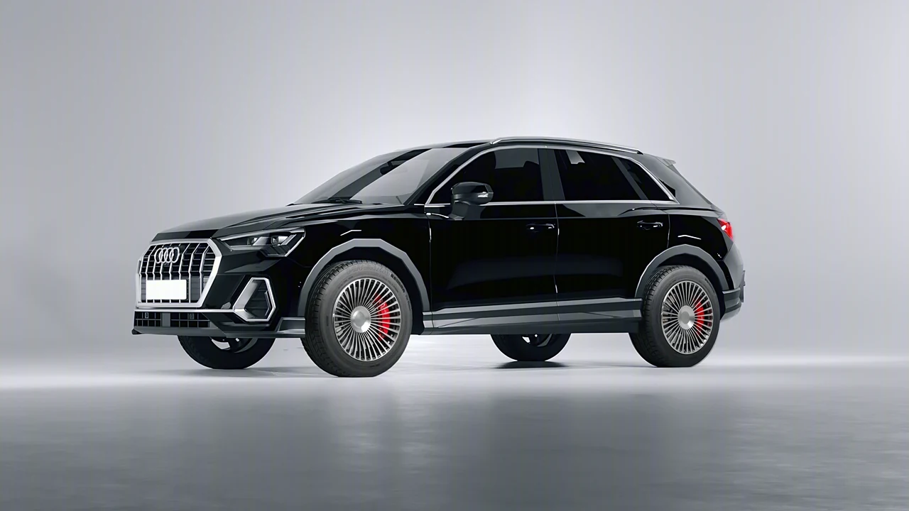 Audi Q3 2020 on RDB LA 50 forged wheels, front three-quarter view
