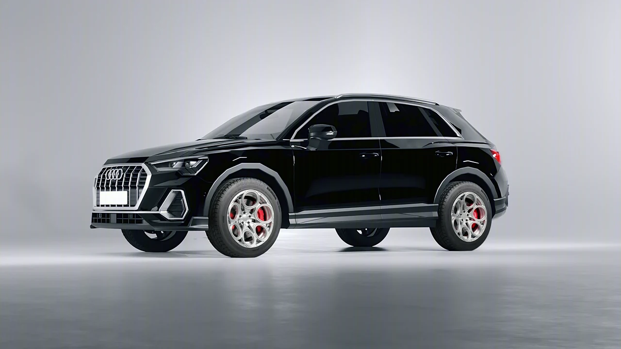 Audi Q3 2020 on RDB LA Revolver forged wheels, front three-quarter view