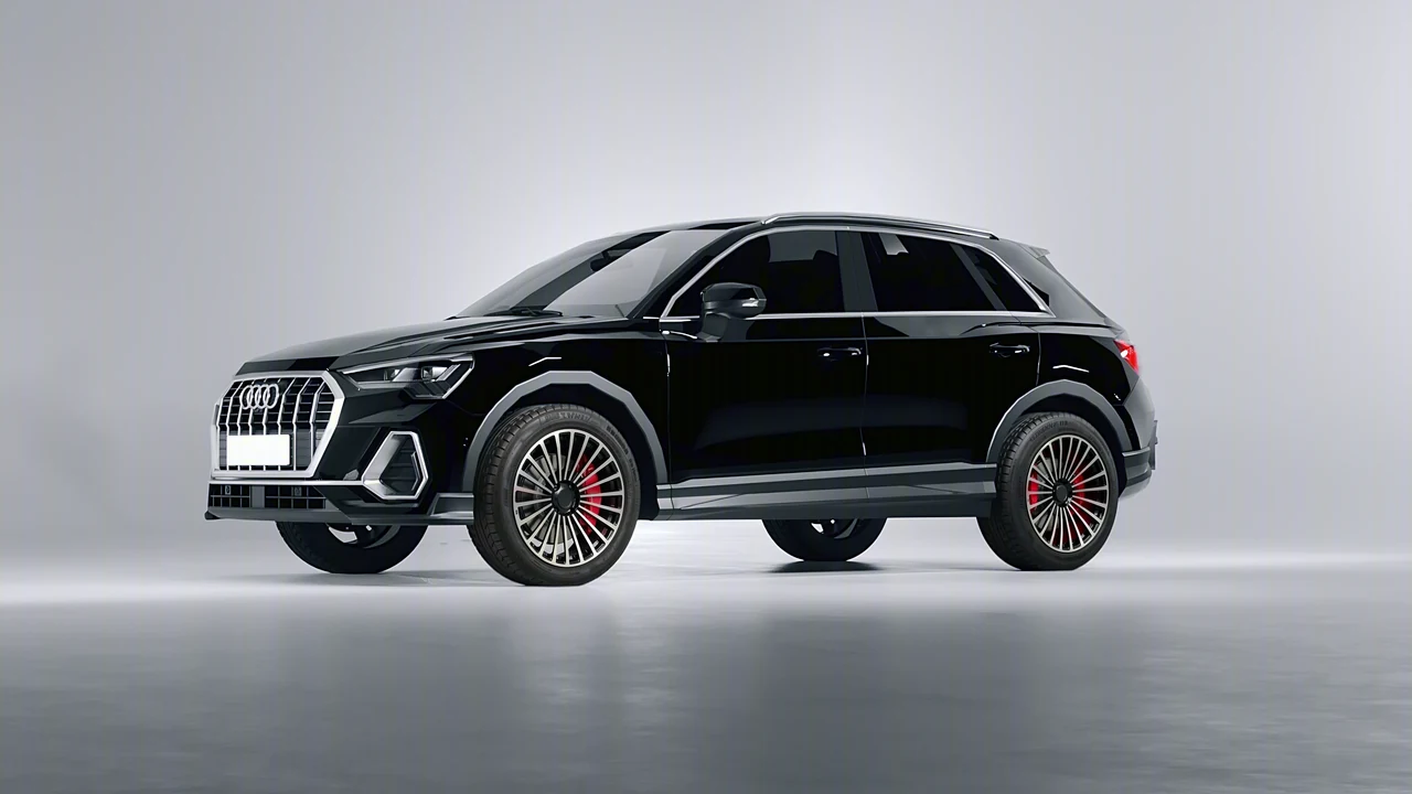 Audi Q3 2020 on RDB LA Twenty Three forged wheels, front three-quarter view