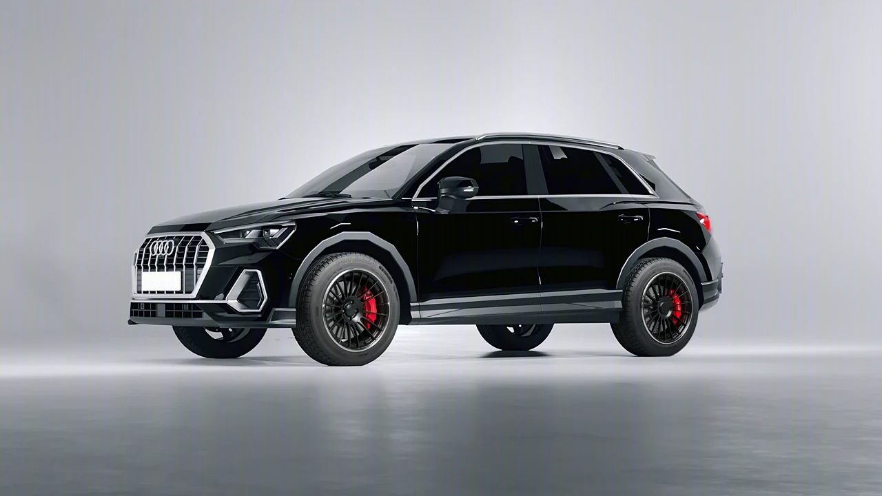 Audi Q3 2020 on RDB LA Twenty Two forged wheels, front three-quarter view
