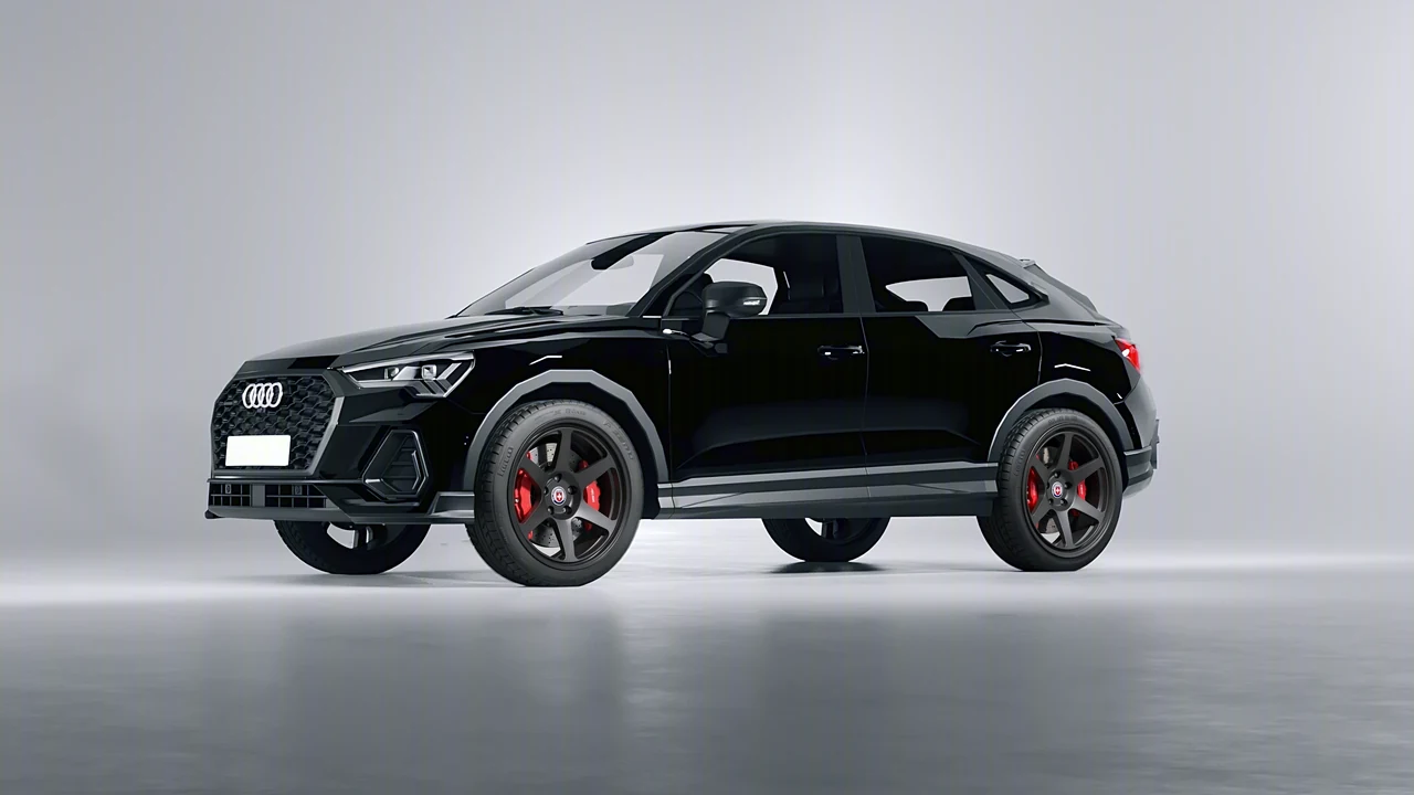 Audi Q3 Sportback 2020 on HRE Performance Wheels 306-GT forged wheels, front three-quarter view