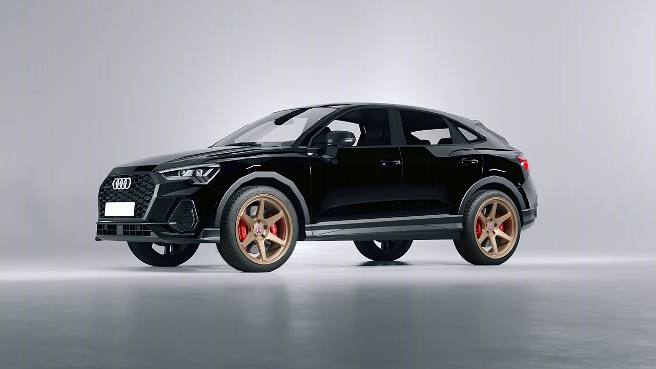 Audi Q3 Sportback 2020 on HRE Performance Wheels 306-GTS forged wheels, front three-quarter view