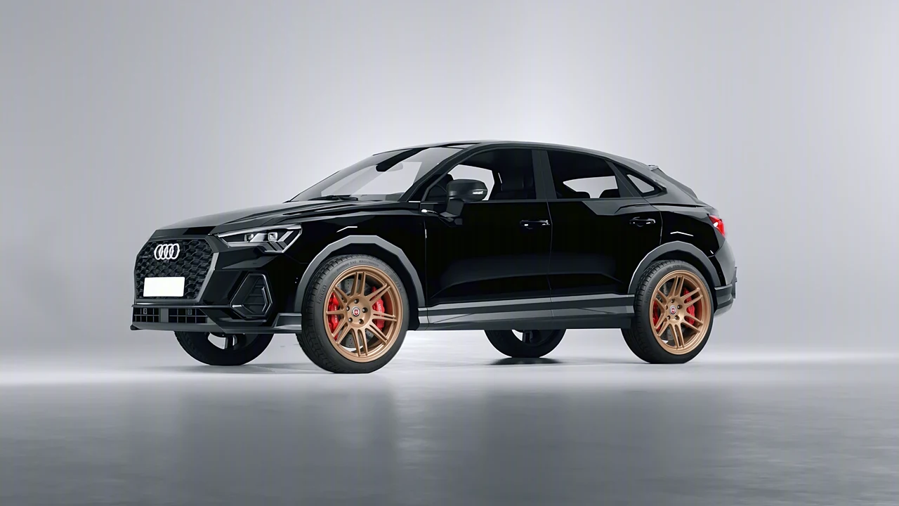 Audi Q3 Sportback 2020 on HRE Performance Wheels 312-GTS forged wheels, front three-quarter view