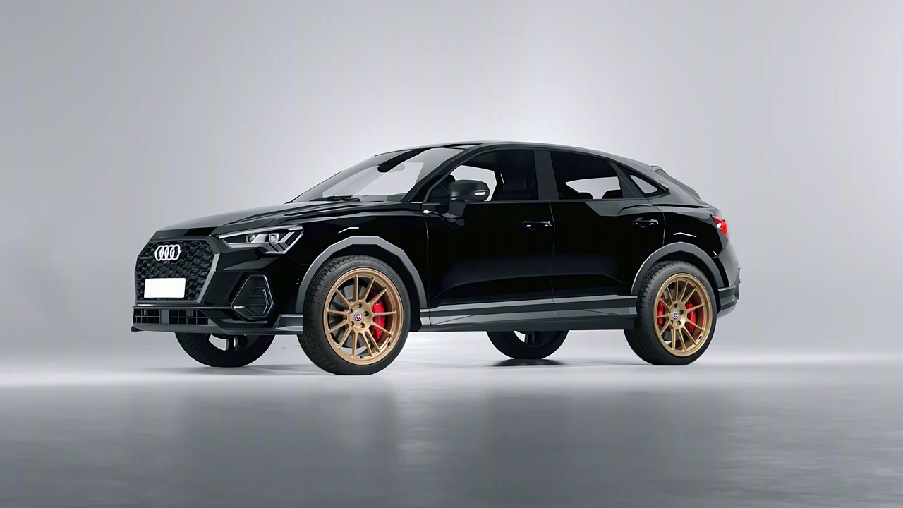 Audi Q3 Sportback 2020 on HRE Performance Wheels 313-GTS forged wheels, front three-quarter view