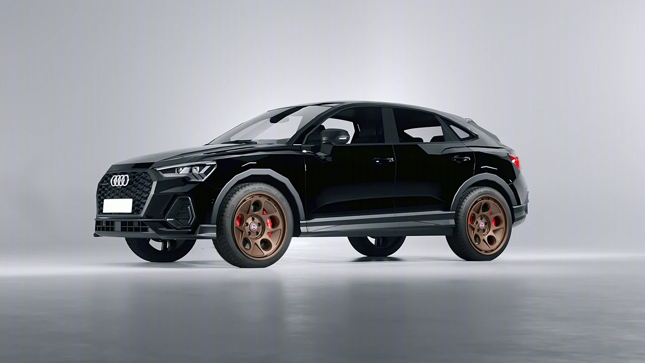 Audi Q3 Sportback 2020 on HRE Performance Wheels 454-GTM forged wheels, front three-quarter view