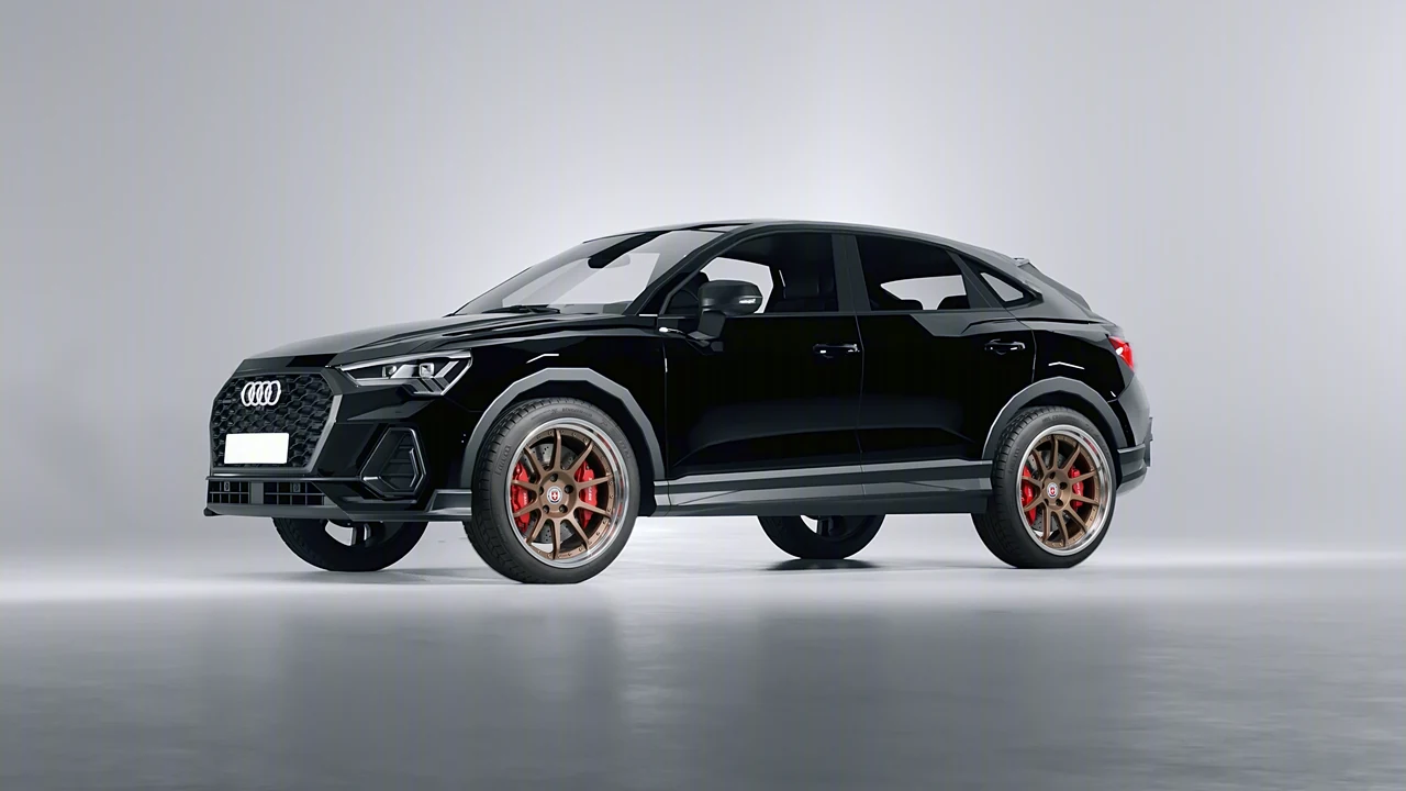 Audi Q3 Sportback 2020 on HRE Performance Wheels C103 forged wheels, front three-quarter view