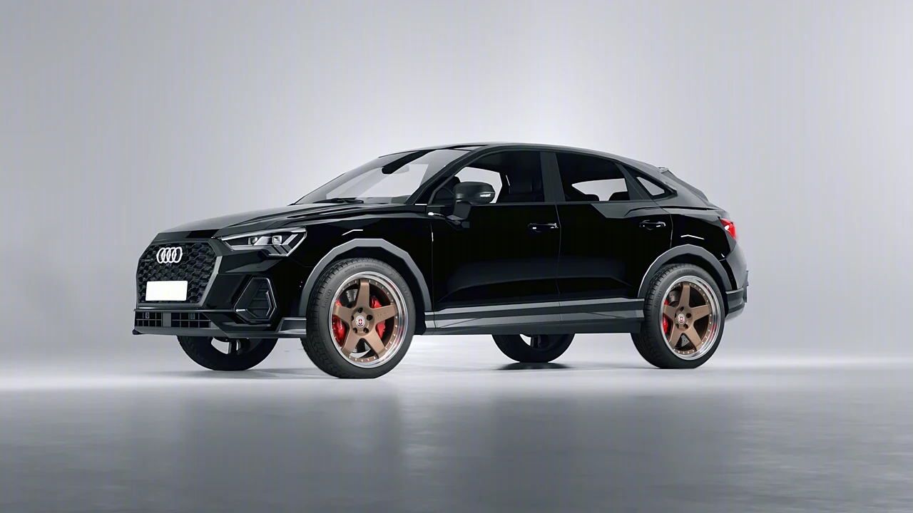 Audi Q3 Sportback 2020 on HRE Performance Wheels C105 forged wheels, front three-quarter view