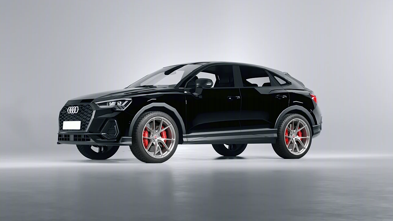 Audi Q3 Sportback 2020 on HRE Performance Wheels P101 forged wheels, front three-quarter view