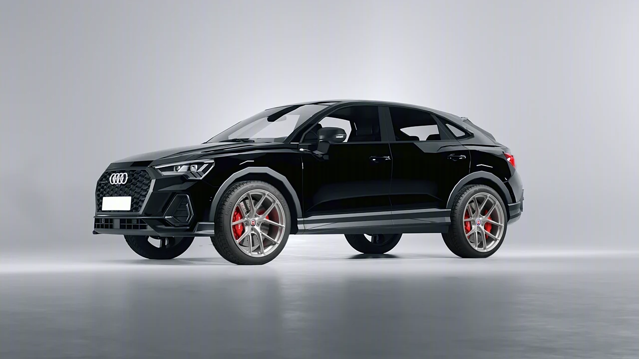 Audi Q3 Sportback 2020 on HRE Performance Wheels P101SC forged wheels, front three-quarter view