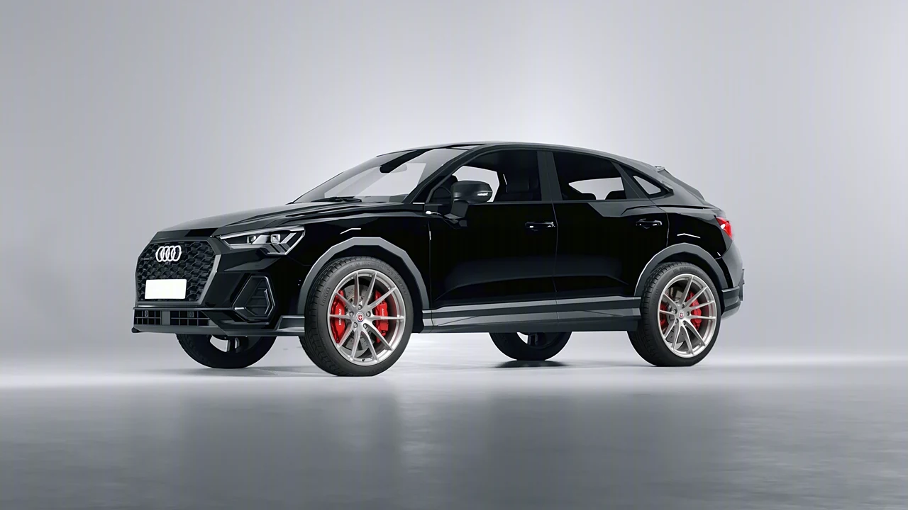 Audi Q3 Sportback 2020 on HRE Performance Wheels P104 forged wheels, front three-quarter view