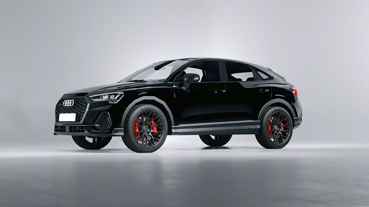 Audi Q3 Sportback 2020 on HRE Performance Wheels RC100 forged wheels, front three-quarter view
