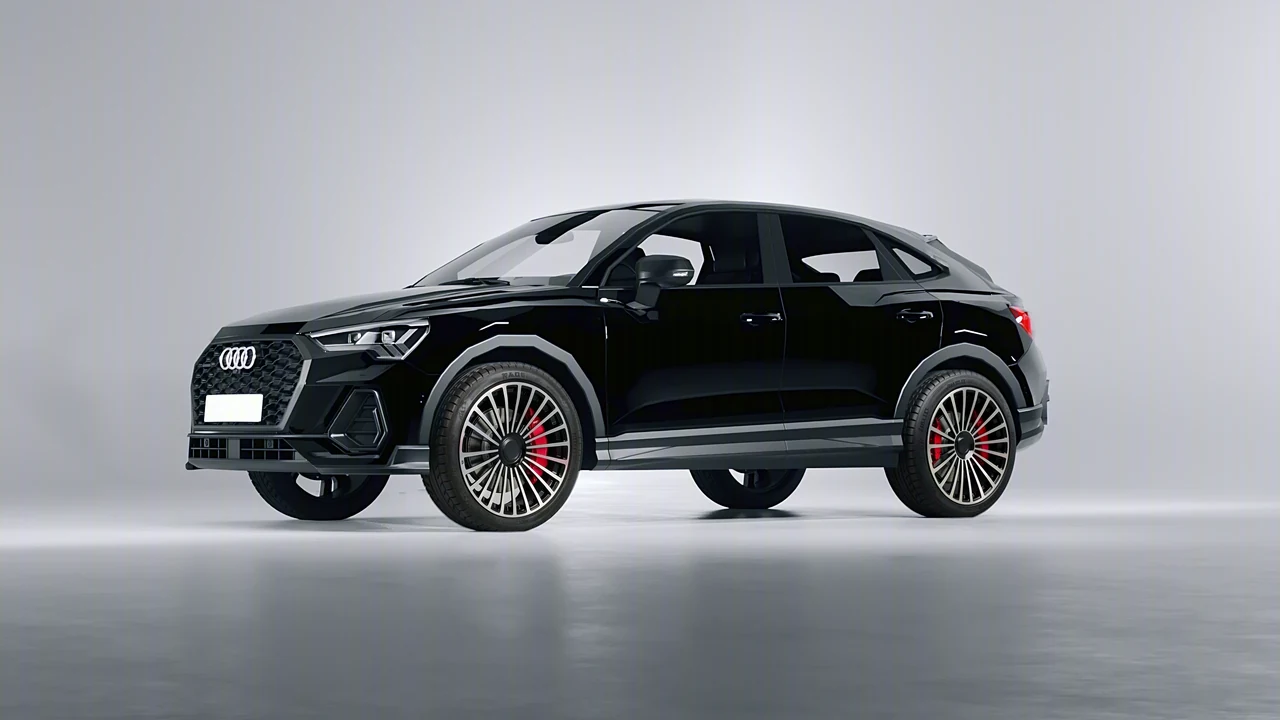 Audi Q3 Sportback 2020 on RDB LA Twenty Three forged wheels, front three-quarter view