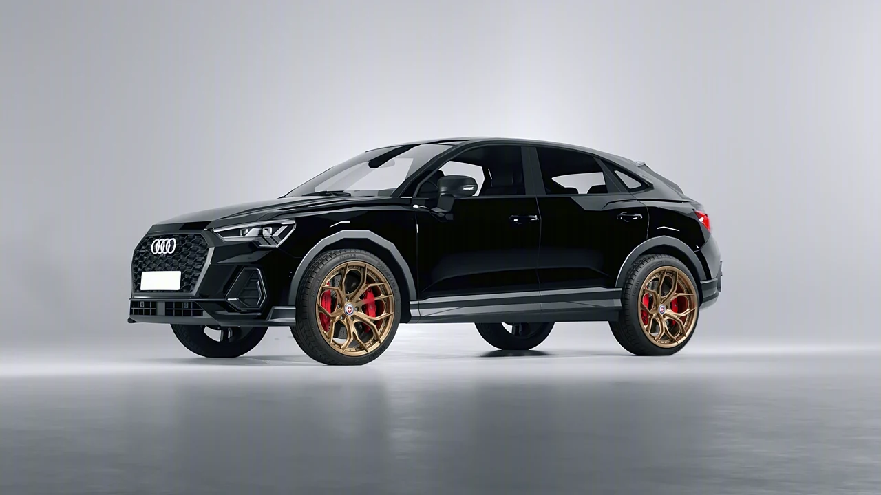 Audi Q3 Sportback 2020 on HRE Performance Wheels S111SC forged wheels, front three-quarter view