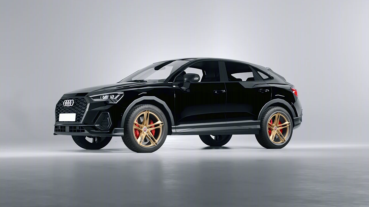 Audi Q3 Sportback 2020 on HRE Performance Wheels S207H forged wheels, front three-quarter view