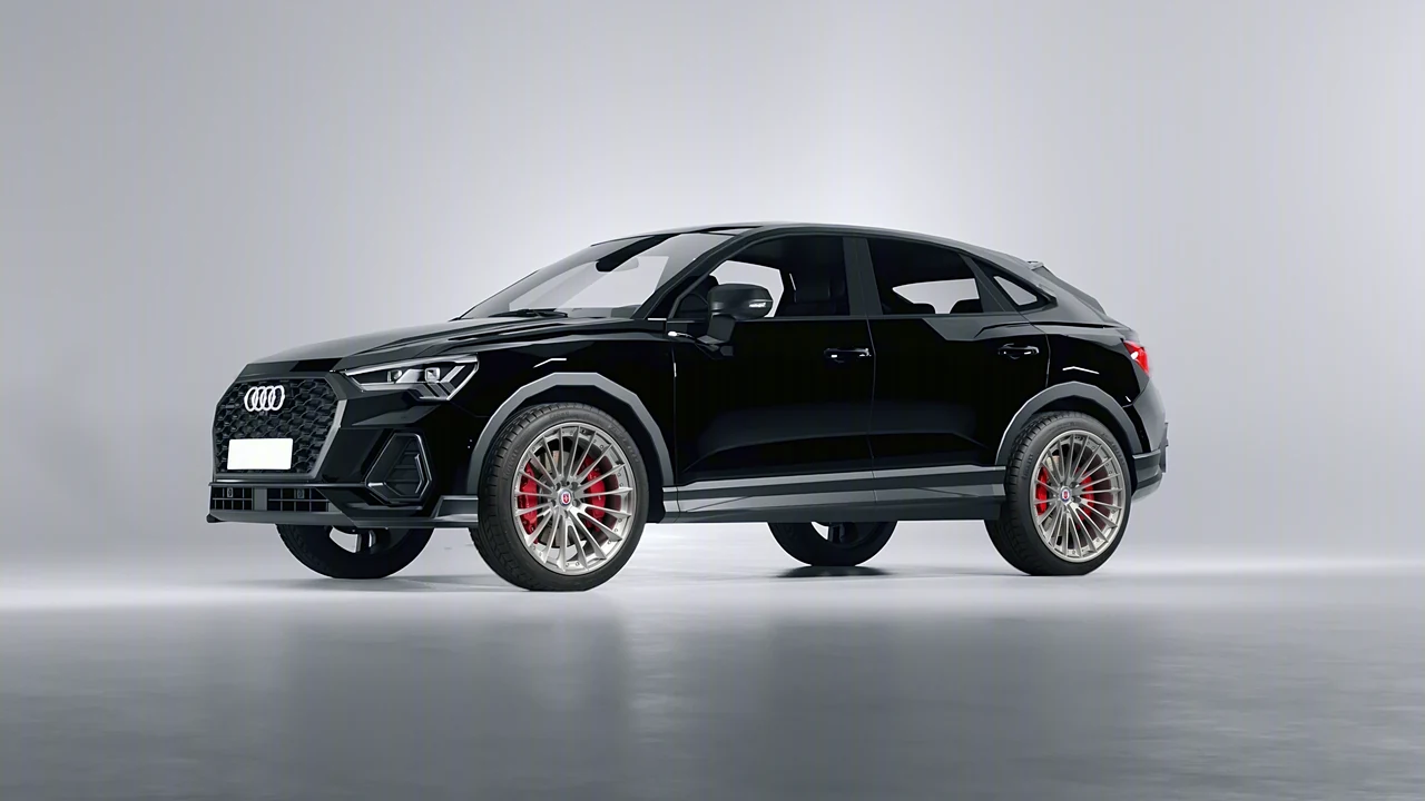 Audi Q3 Sportback 2020 on HRE Performance Wheels S209 forged wheels, front three-quarter view