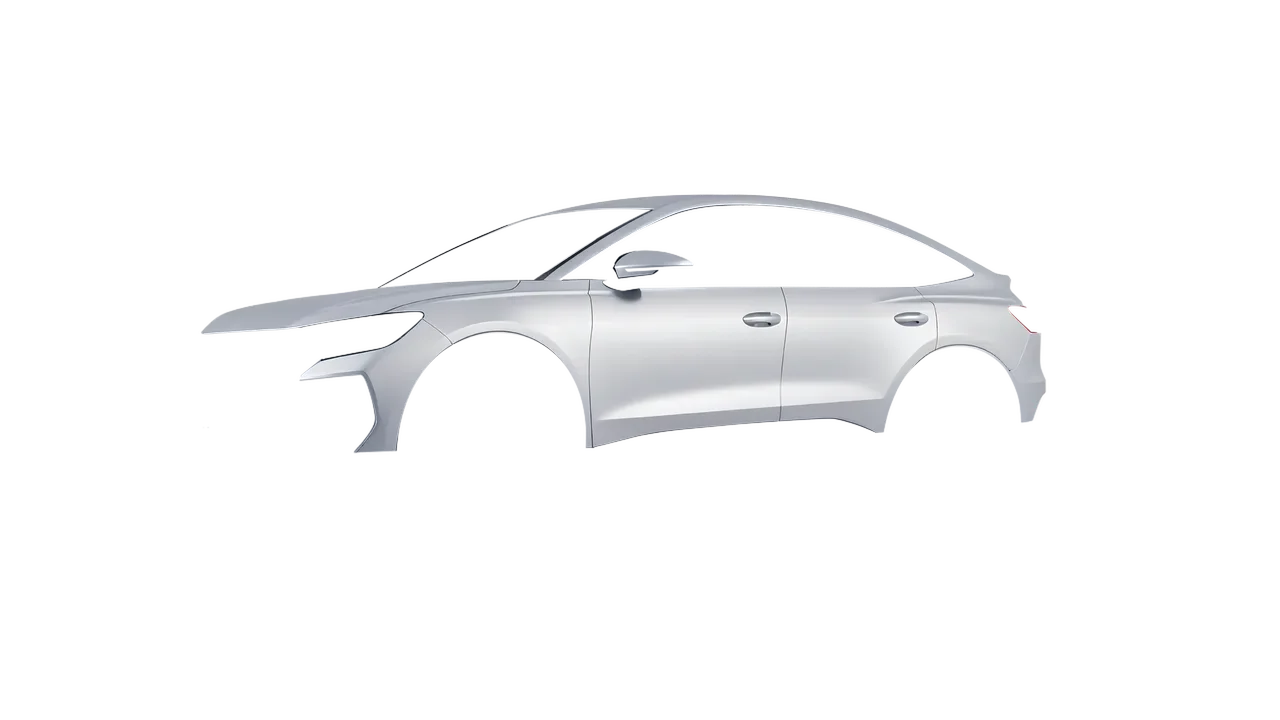 Audi Q4 Sportback e-tron 2021 wrapped in Matte Silver (3M M21), front three-quarter view