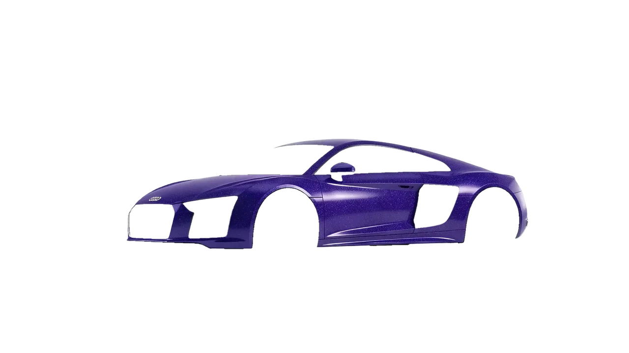 Audi R8 2017 wrapped in Purple (Avery Dennison SW900-587-D), front three-quarter view