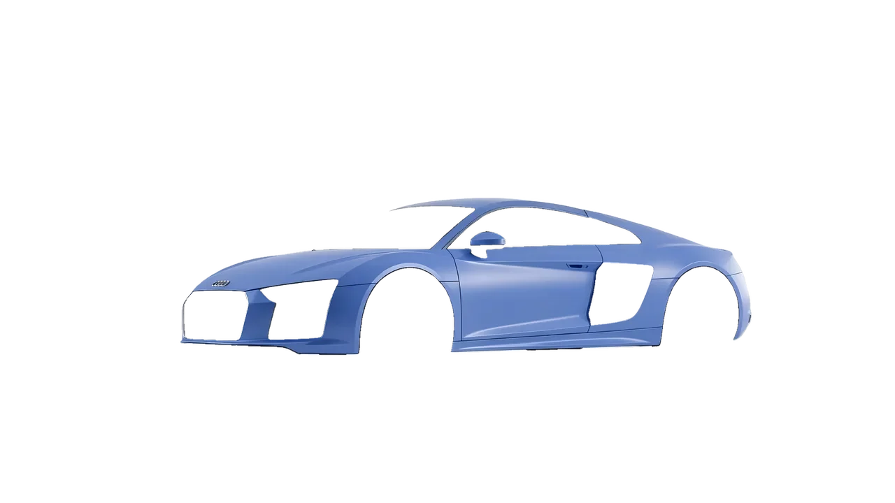 Audi R8 2017 wrapped in Dreamline Blue (Avery Dennison SW900-616-O), front three-quarter view
