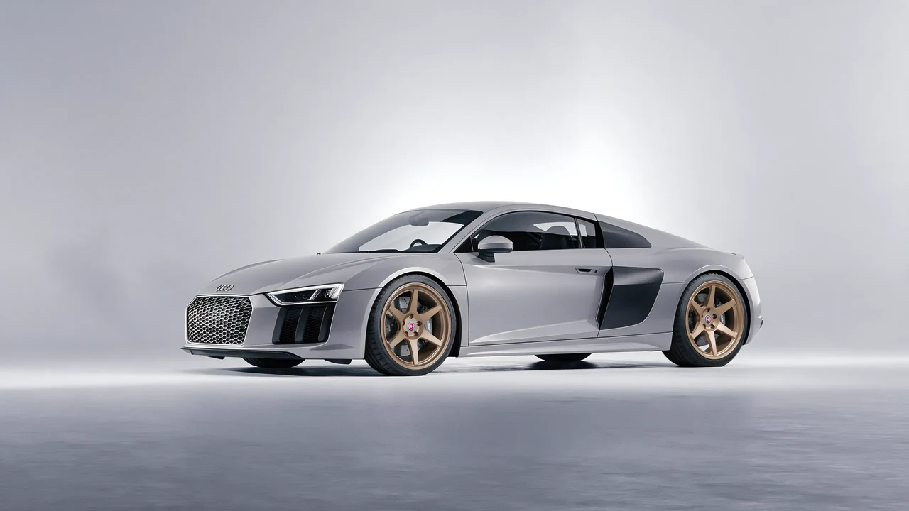 Audi R8 2017 on HRE Performance Wheels 306-GTS forged wheels, front three-quarter view