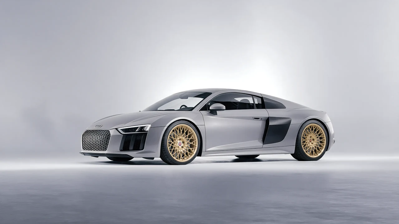 Audi R8 2017 on HRE Performance Wheels 501M forged wheels, front three-quarter view