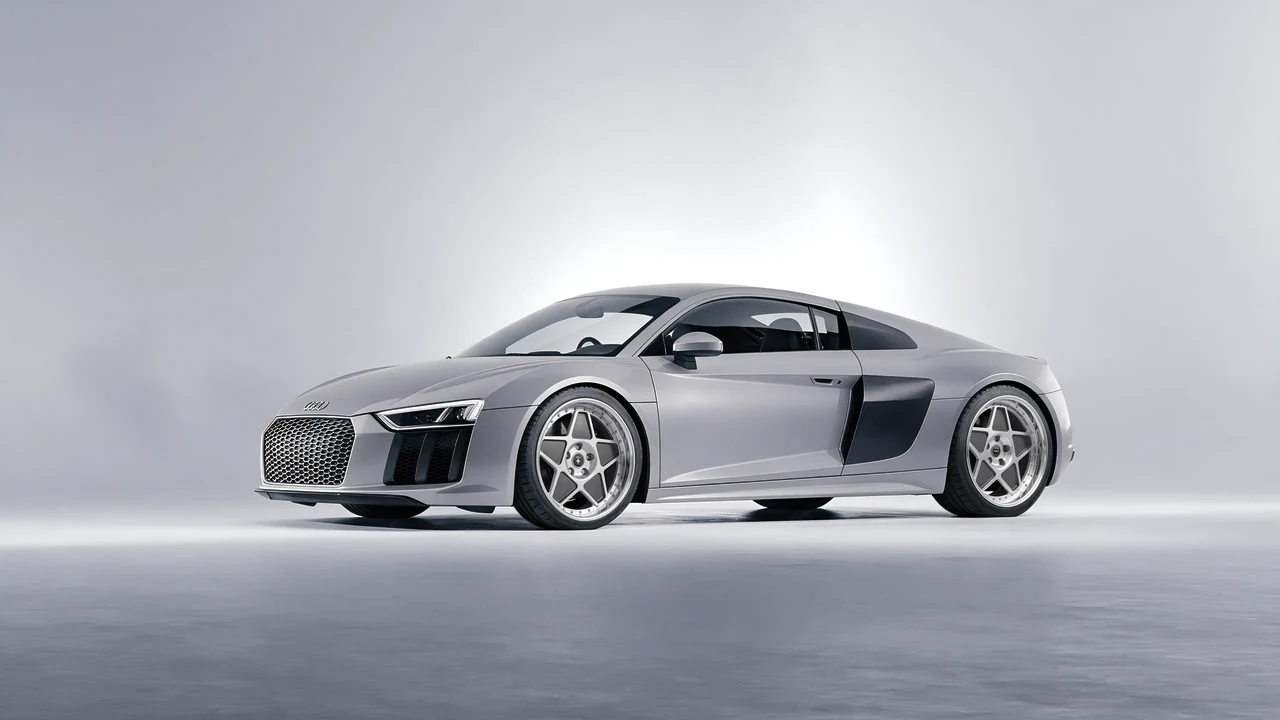 Audi R8 2017 on HRE Performance Wheels 505 forged wheels, front three-quarter view
