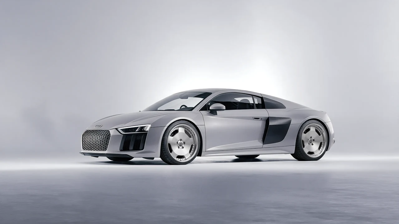 Audi R8 2017 on HRE Performance Wheels 544 forged wheels, front three-quarter view
