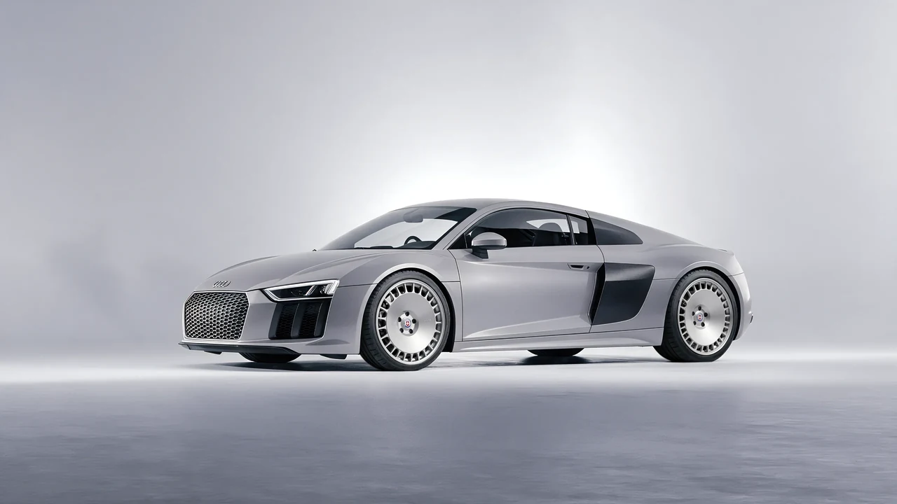 Audi R8 2017 on HRE Performance Wheels 935M forged wheels, front three-quarter view