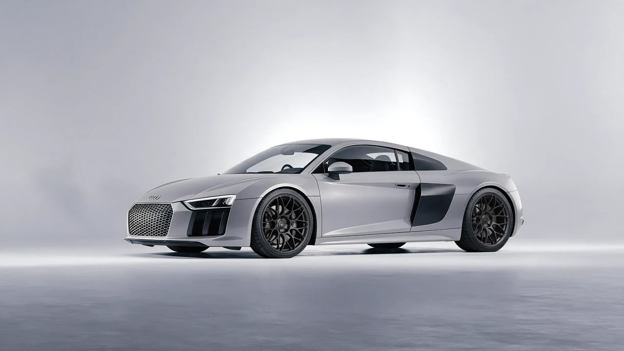 Audi R8 2017 on HRE Performance Wheels RC100 forged wheels, front three-quarter view