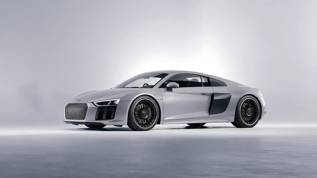Audi R8 2017 on RDB LA Twenty Two forged wheels, front three-quarter view