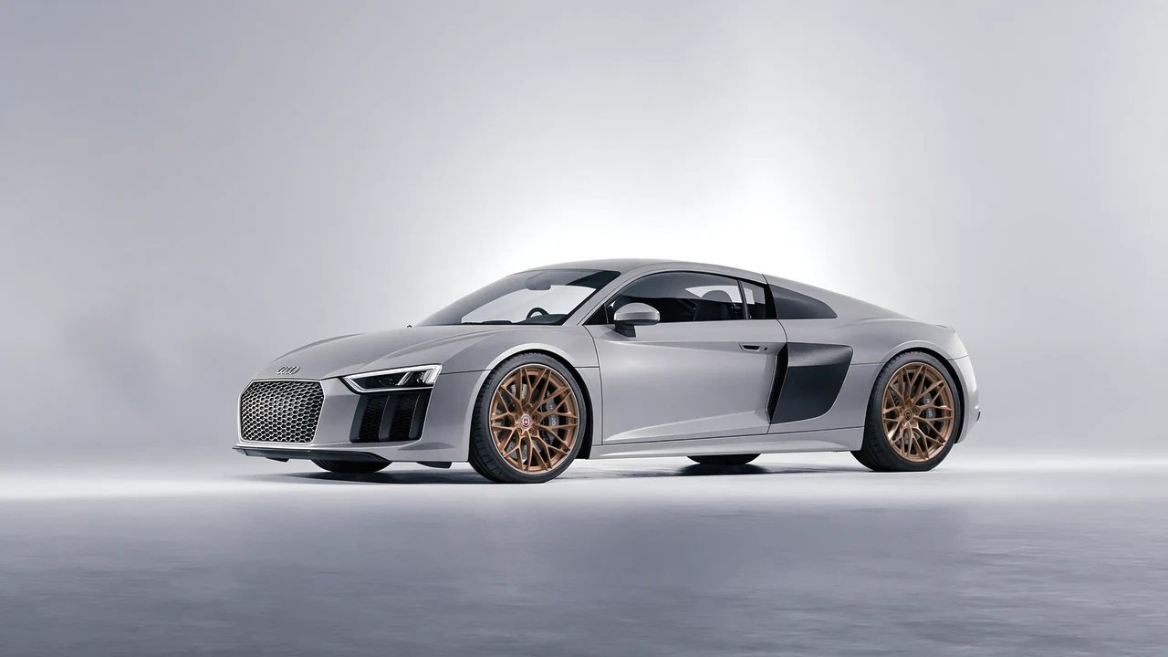 Audi R8 2017 on HRE Performance Wheels S200H forged wheels, front three-quarter view
