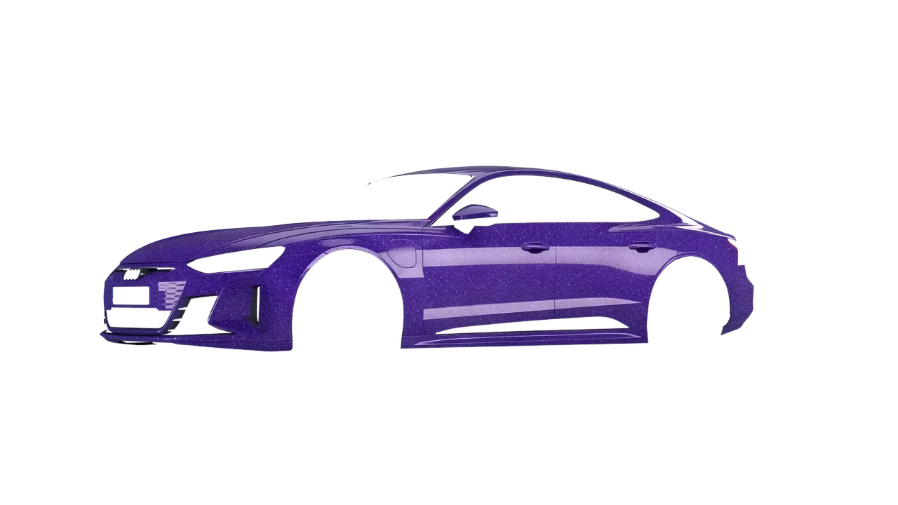 Audi RS e-tron GT 2022 wrapped in Purple (Avery Dennison SW900-587-D), front three-quarter view