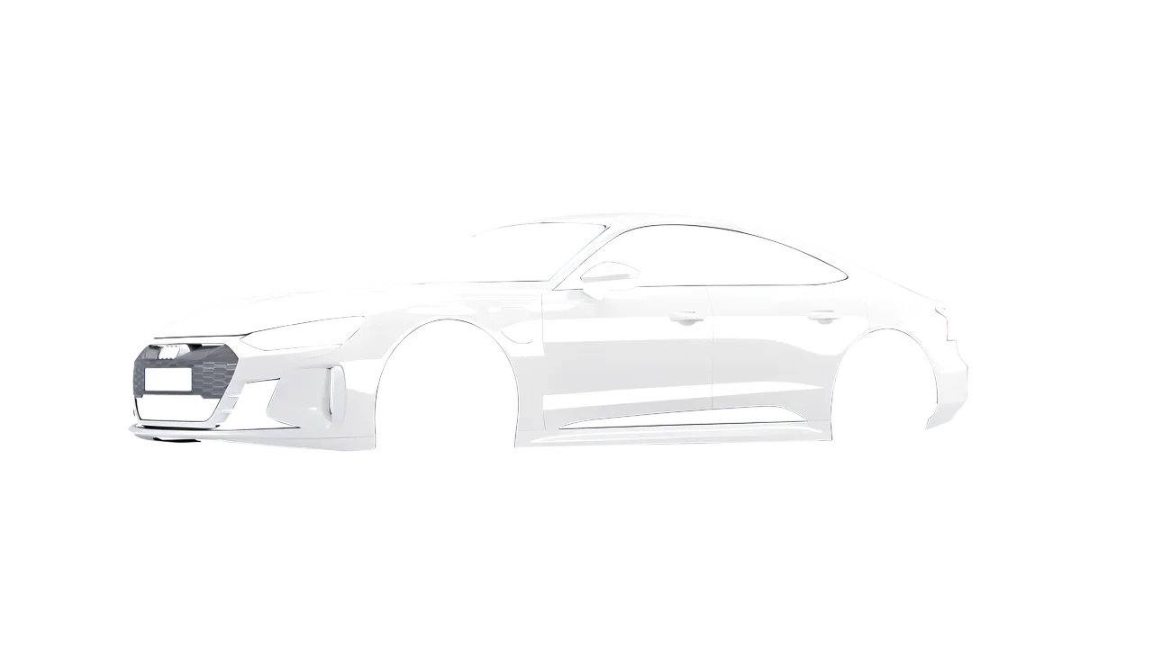 Audi RS e-tron GT 2022 wrapped in Gloss White (3M G10), front three-quarter view