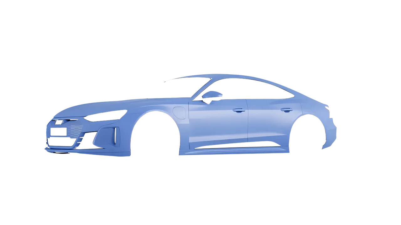 Audi RS e-tron GT 2022 wrapped in Dreamline Blue (Avery Dennison SW900-616-O), front three-quarter view