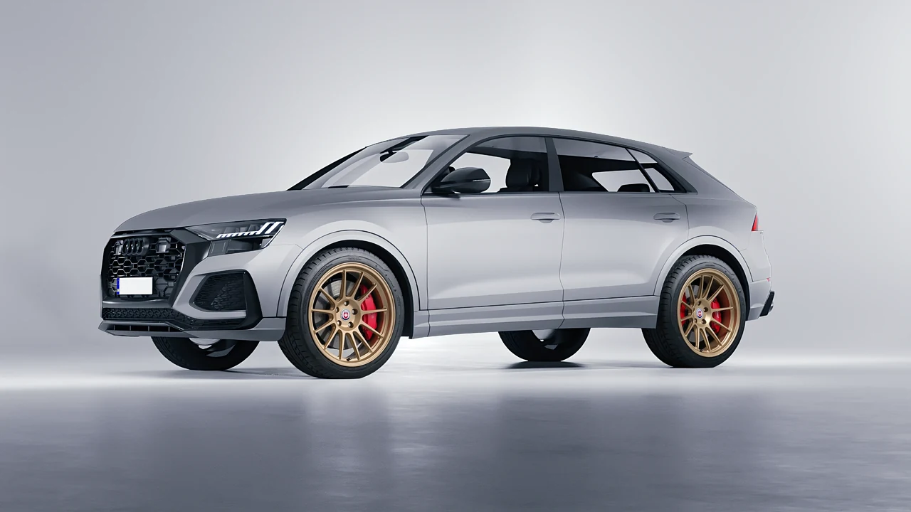 Audi RS Q8 2020 on HRE Performance Wheels 313-GTS forged wheels, front three-quarter view