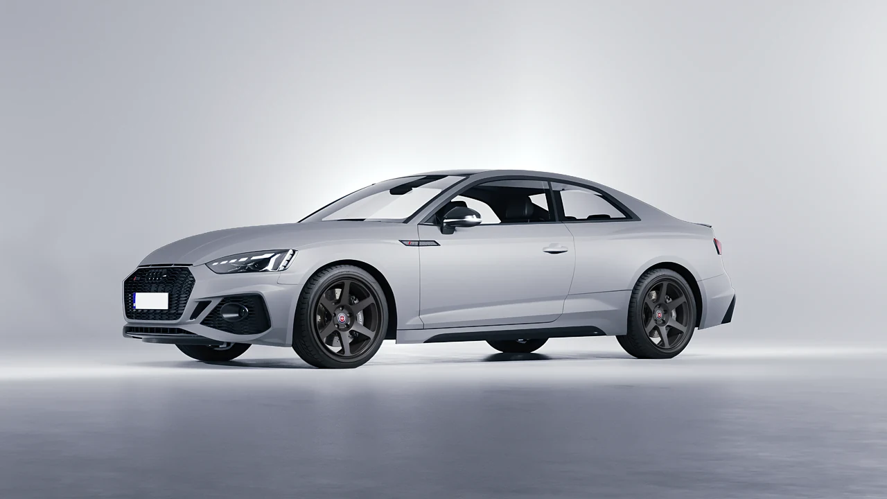 Audi RS5 Coupe 2020 on HRE Performance Wheels 306-GT forged wheels, front three-quarter view