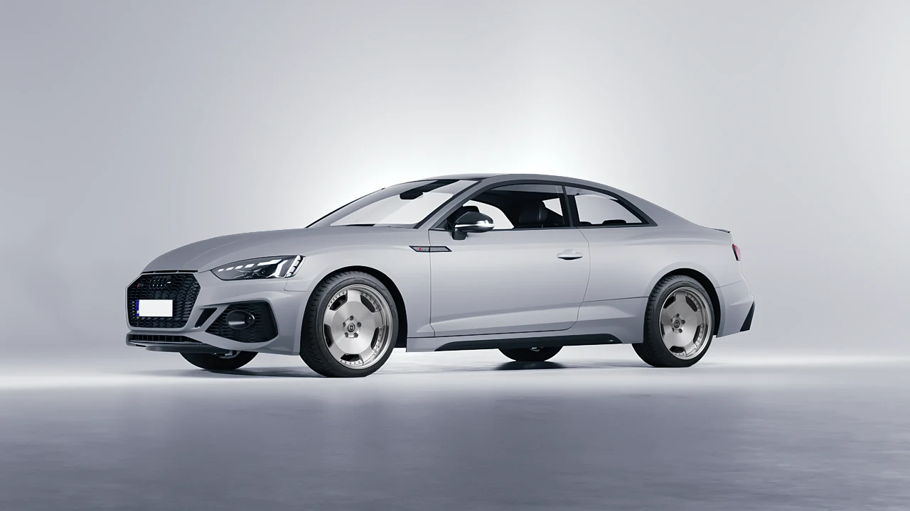 Audi RS5 Coupe 2020 on HRE Performance Wheels 544 forged wheels, front three-quarter view