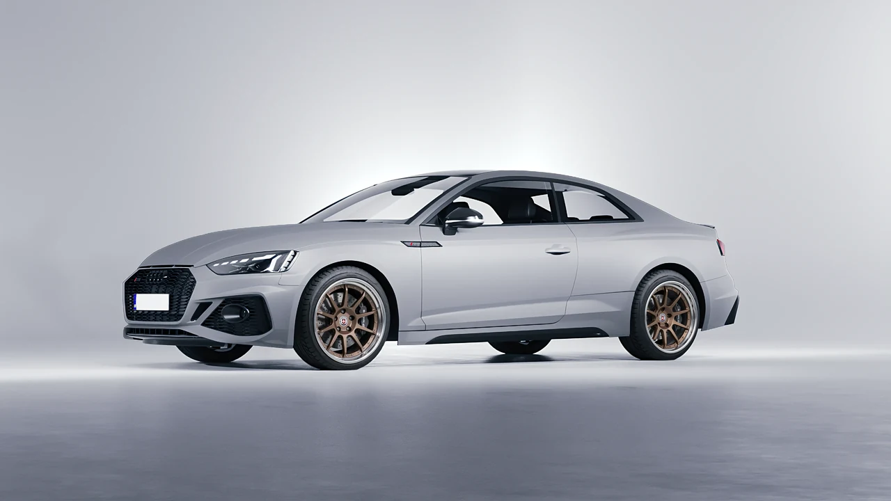 Audi RS5 Coupe 2020 on HRE Performance Wheels C103 forged wheels, front three-quarter view
