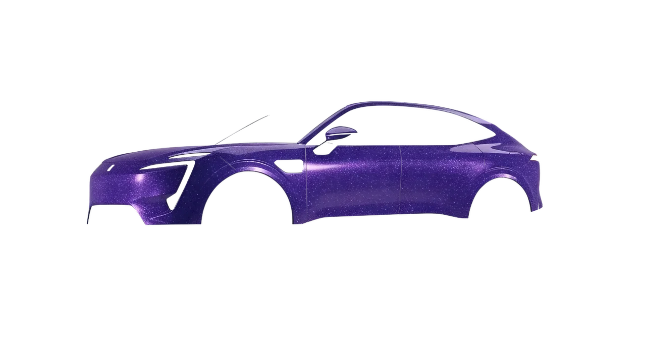 Avatr 11 2025 wrapped in Purple (Avery Dennison SW900-587-D), front three-quarter view