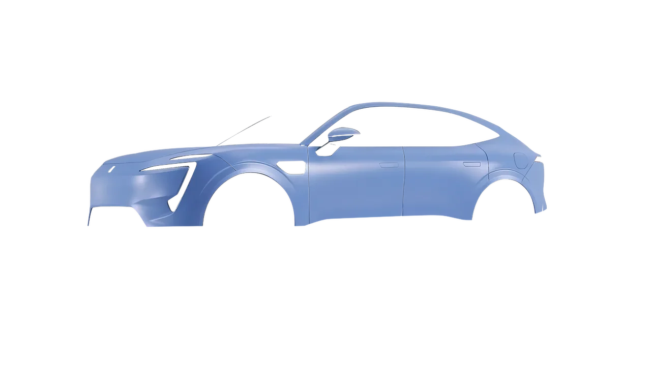 Avatr 11 2025 wrapped in Dreamline Blue (Avery Dennison SW900-616-O), front three-quarter view