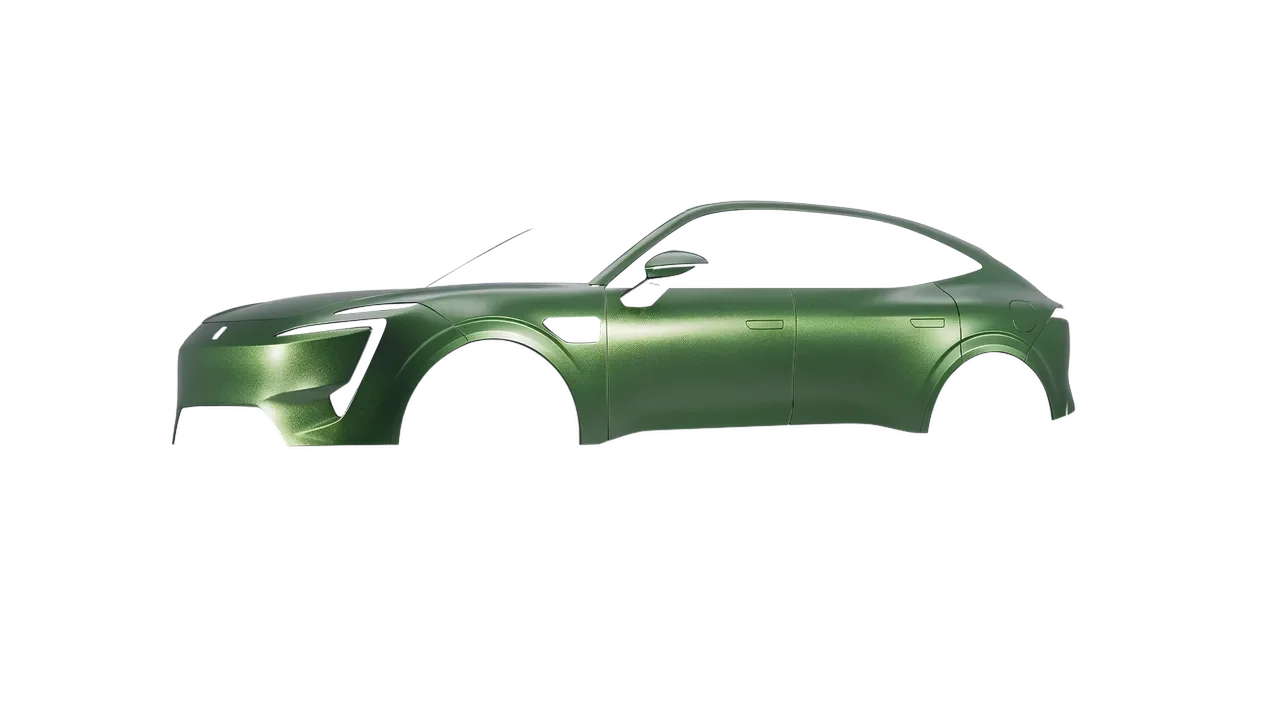 Avatr 11 2025 wrapped in Apple Green (Avery Dennison SW900-745-M), front three-quarter view