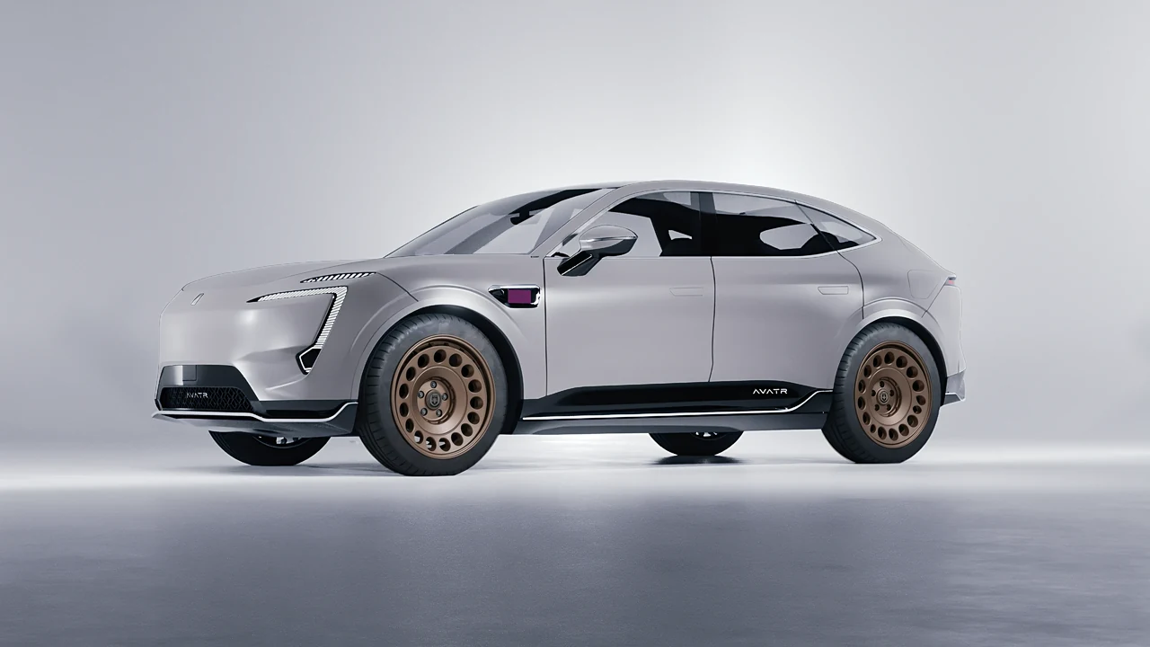 Avatr 11 2025 on HRE Performance Wheels 037-GTM forged wheels, front three-quarter view
