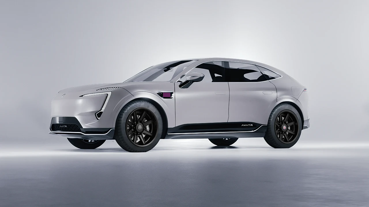 Avatr 11 2025 on HRE Performance Wheels HD188H forged wheels, front three-quarter view