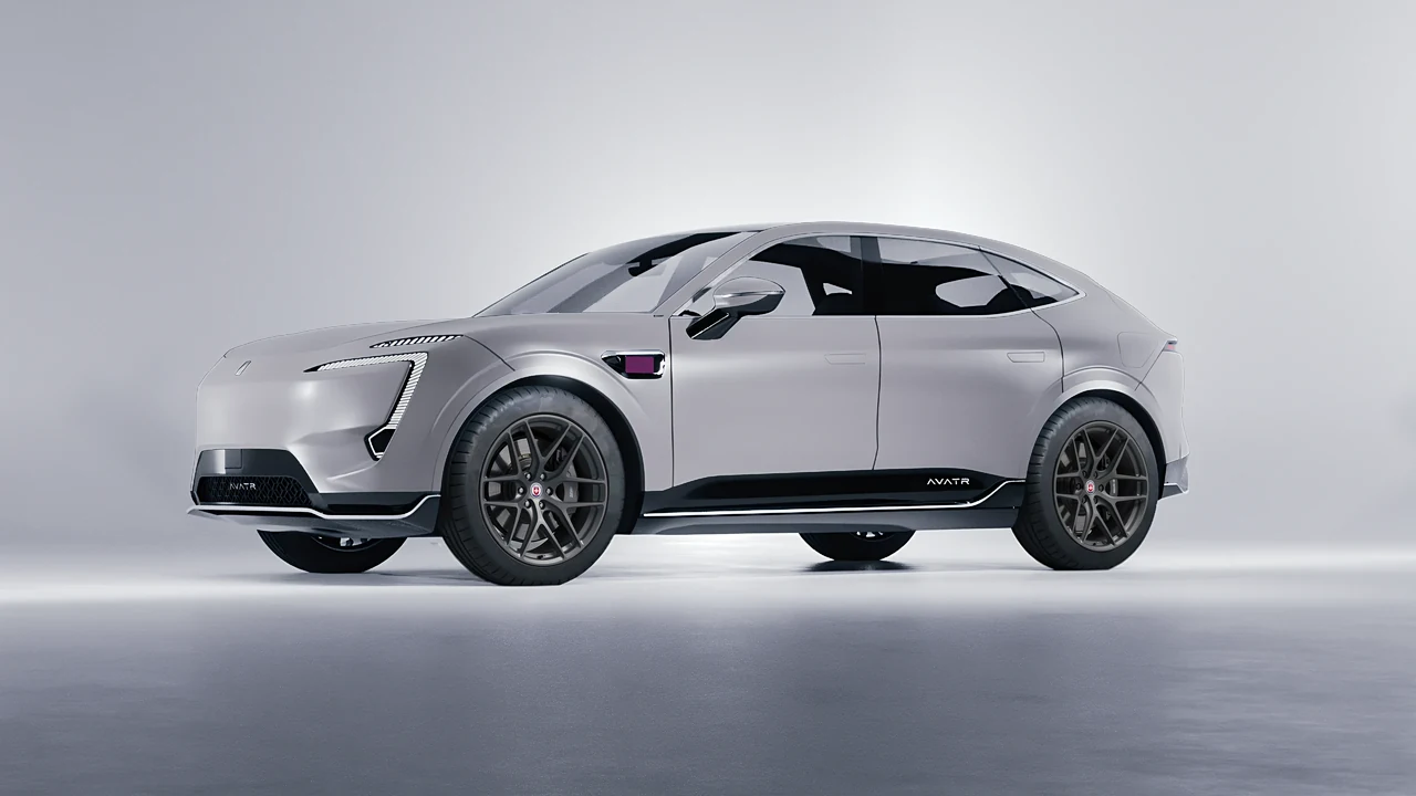 Avatr 11 2025 on HRE Performance Wheels P161 forged wheels, front three-quarter view