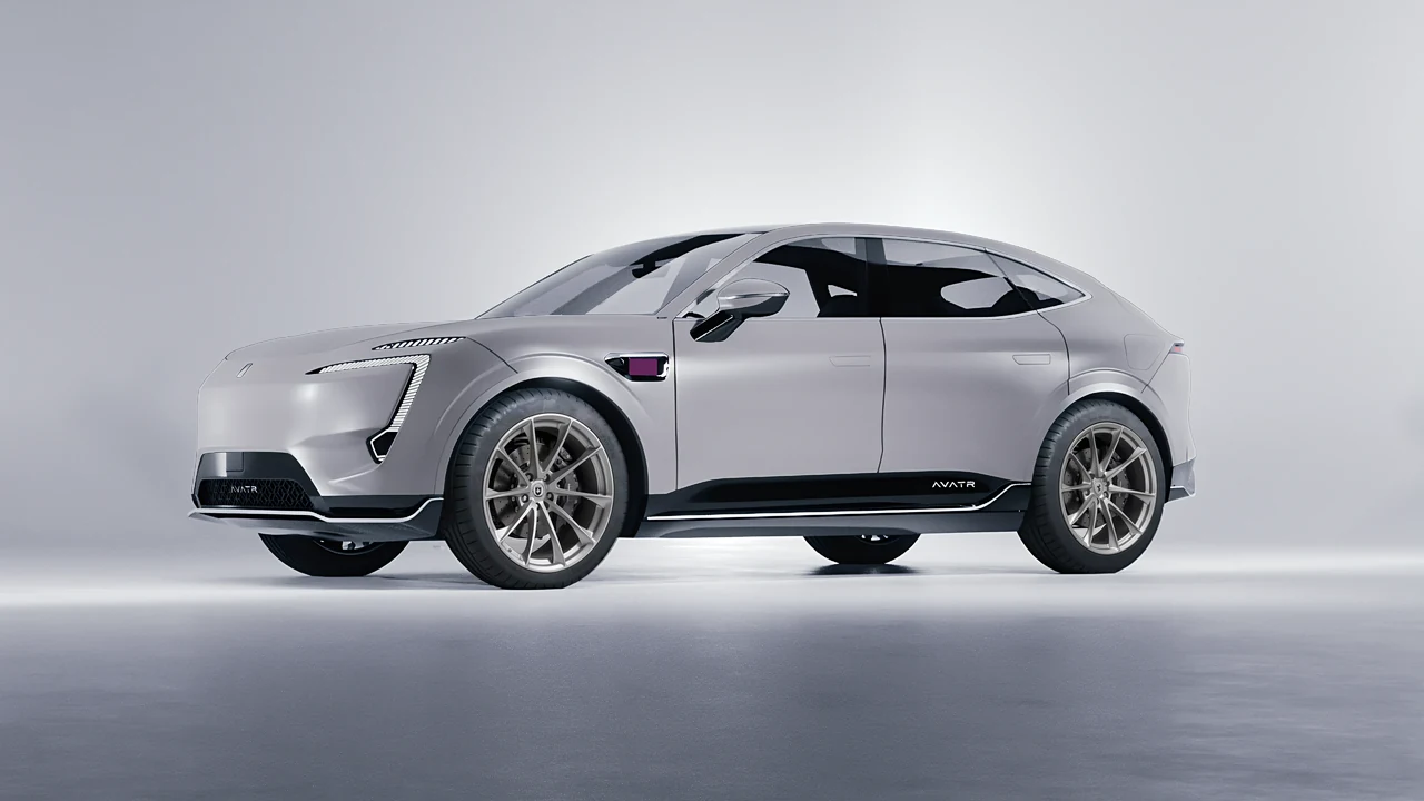 Avatr 11 2025 on HRE Performance Wheels P204 forged wheels, front three-quarter view