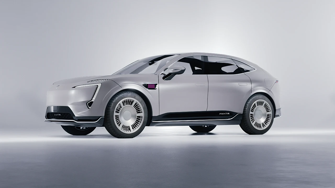 Avatr 11 2025 on RDB LA Masterpiece forged wheels, front three-quarter view
